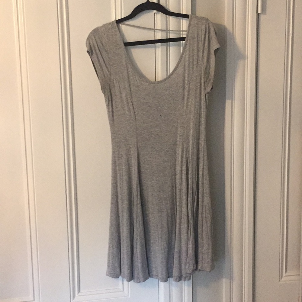 Heather grey skater dress